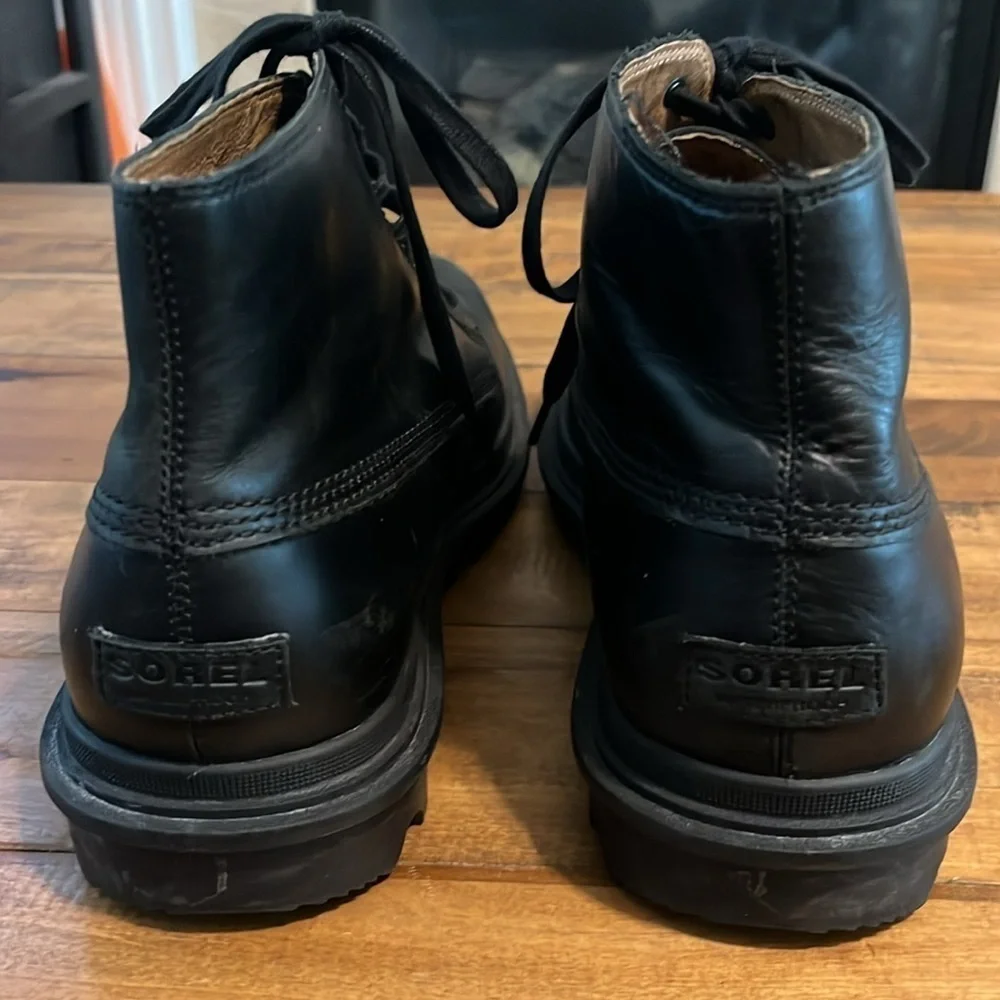 Sorel Men's Black Ace Waterproof Leather Chukka Boots, Size 13 191455336070
